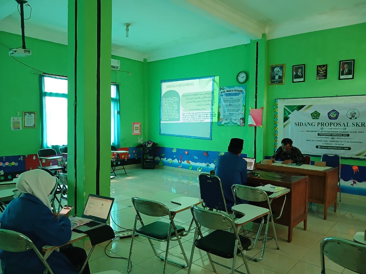 Pacu Semangat Mahasiswa, Prodi PAI STIT Al-Khairiyah Citangkil Cilegon Gelar Sidang Proposal Gelombang 2